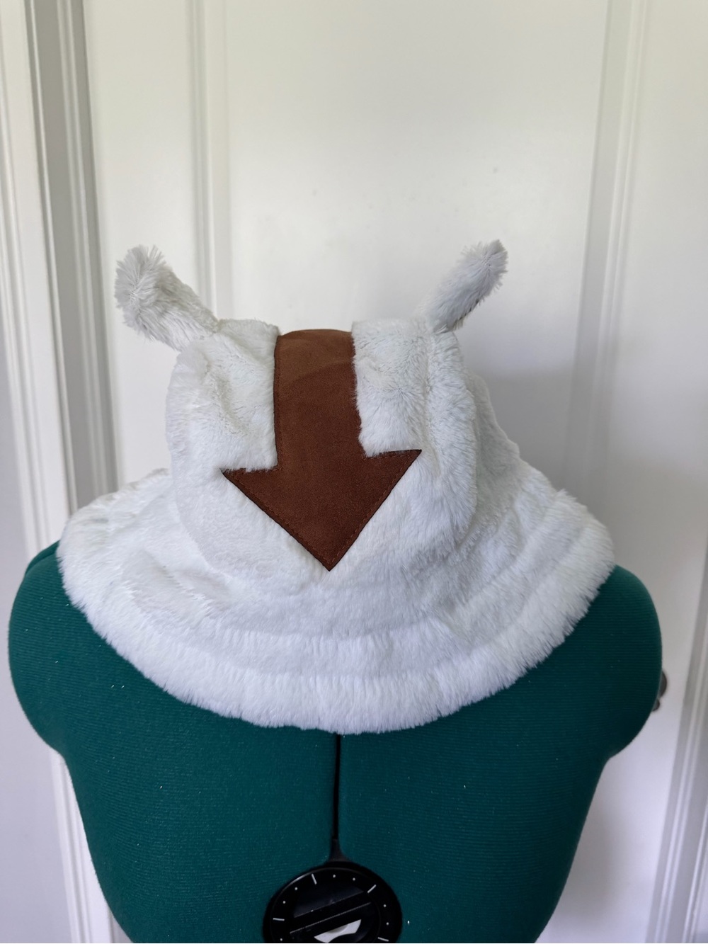 White Plush Avatar Appa Hat